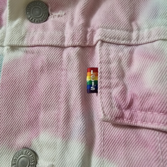 PRIDE Levi's TieDye Jean Jacket - Picture 2 of 7